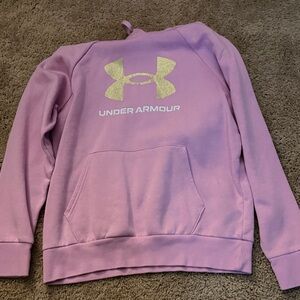 Under Armour Lavender Sweatshirt with Gold Logo